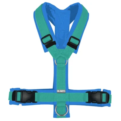 BUMER1000 CYANTÖNE Hundegeschirr, gepolstert, (Softshell), komplett konfigurierbar