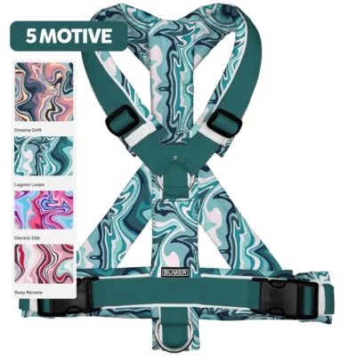 BUMER Hundegeschirr MARMOR, gepolstert, (Softshell), komplett konfigurierbar