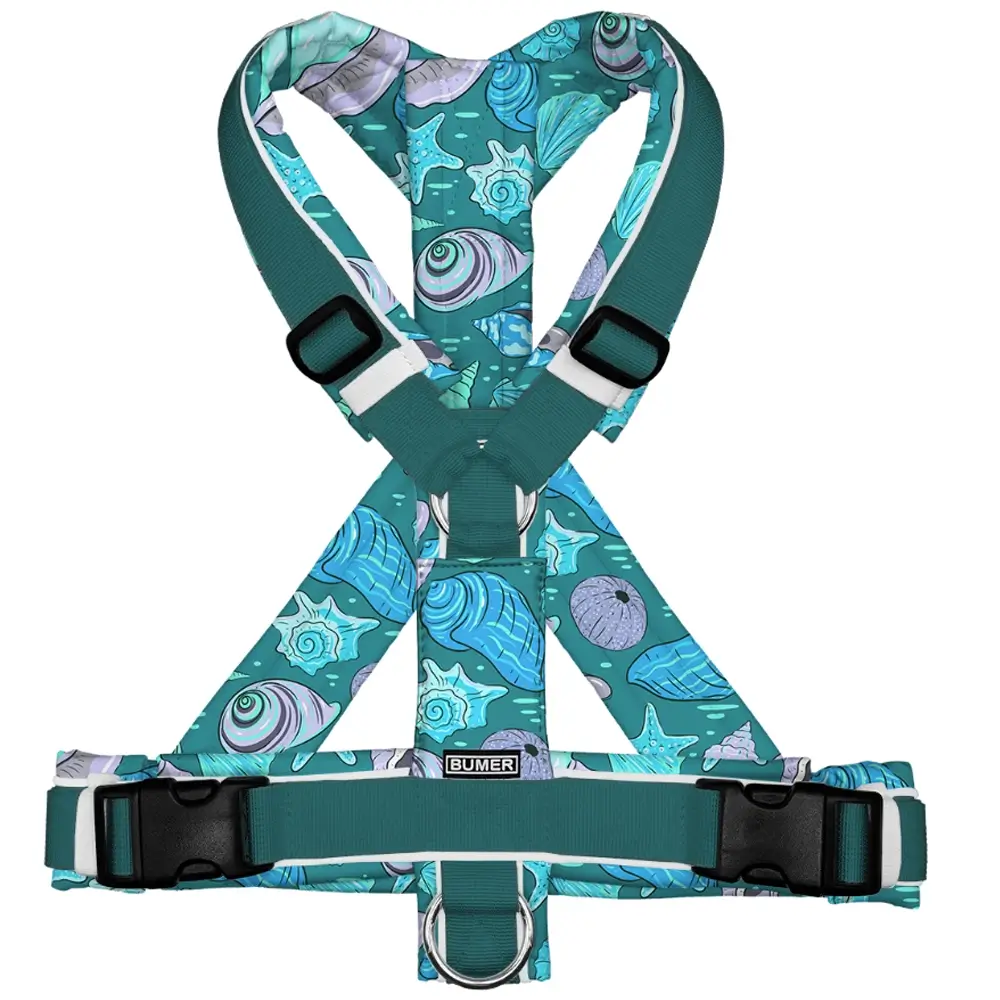BUMER Hundegeschirr „MEERESBRISE“, gepolstert, (Softshell), komplett konfigurierbar